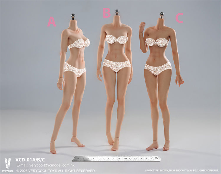 In-stock 1/6 Verycool VCD01 Seamless Female Body Mid Bust