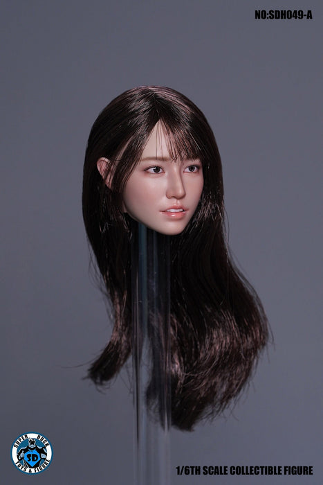 In-stock 1/6 SUPER DUCK SDH049 Asian Female Head Sculpt H#Suntan