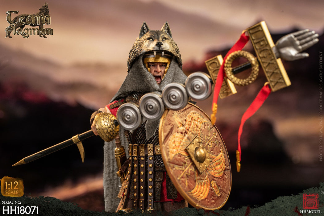 In-stock 1/12 HHMODEL Imperial Legion - Rome Camp flagman HH18070 / HH18071