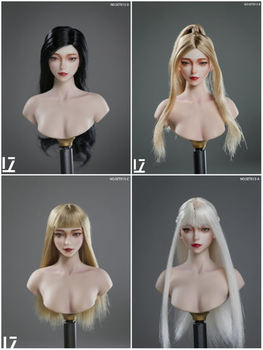 In-stock 1/6 LZTOYS SET013 Fei'er Female head sculpt H#pale