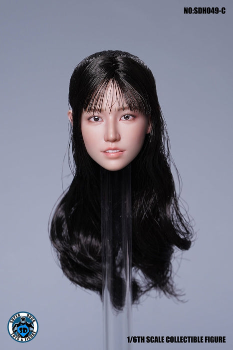 In-stock 1/6 SUPER DUCK SDH049 Asian Female Head Sculpt H#Suntan