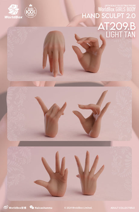 In-stock 1/6 Worldbox AT209 Hand Sculpt Set