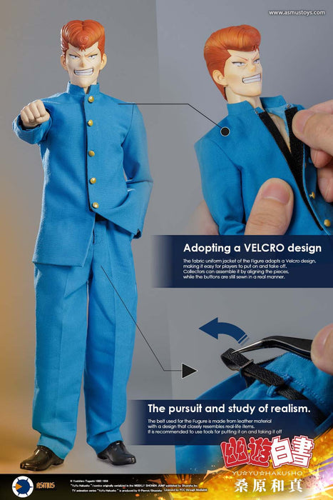 In-stock 1/6 ASMUS TOYS YUYU004A Yu Yu Hakusho Kazuma Kuwabara Figure