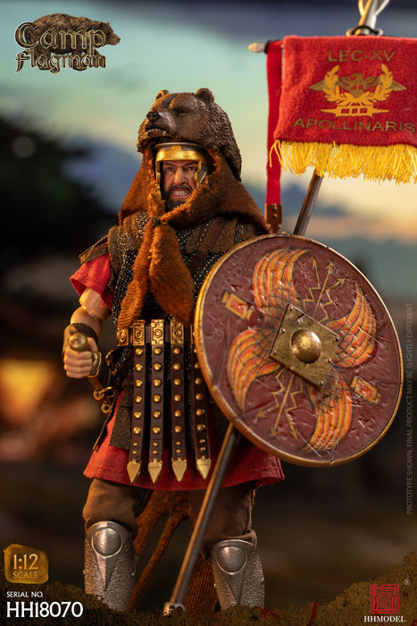 In-stock 1/12 HHMODEL Imperial Legion - Rome Camp flagman HH18070 / HH18071