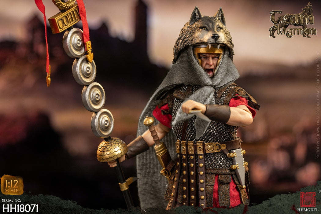 In-stock 1/12 HHMODEL Imperial Legion - Rome Camp flagman HH18070 / HH18071