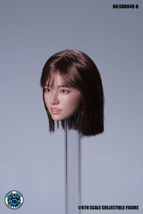 In-stock 1/6 SUPER DUCK SDH049 Asian Female Head Sculpt H#Suntan