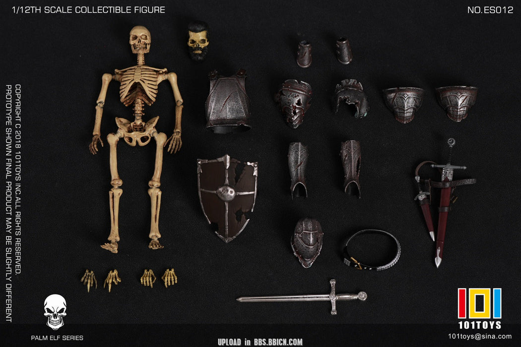In-stock 1/12 101TOYS PALM ELF SERIES- Skeleton Medieval Knight ES010~ES012
