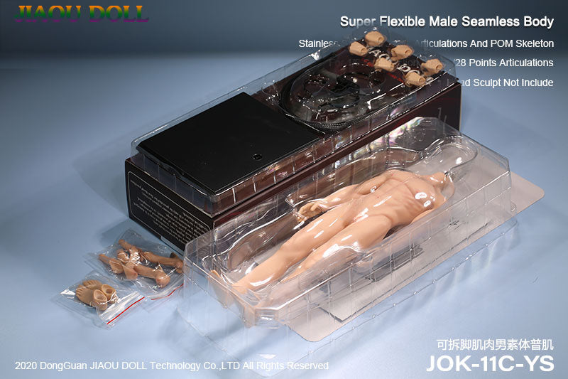 In-stock 1/6 JIAOU DOLL Seamless Male Body 11C Muscular Series (No biological details)