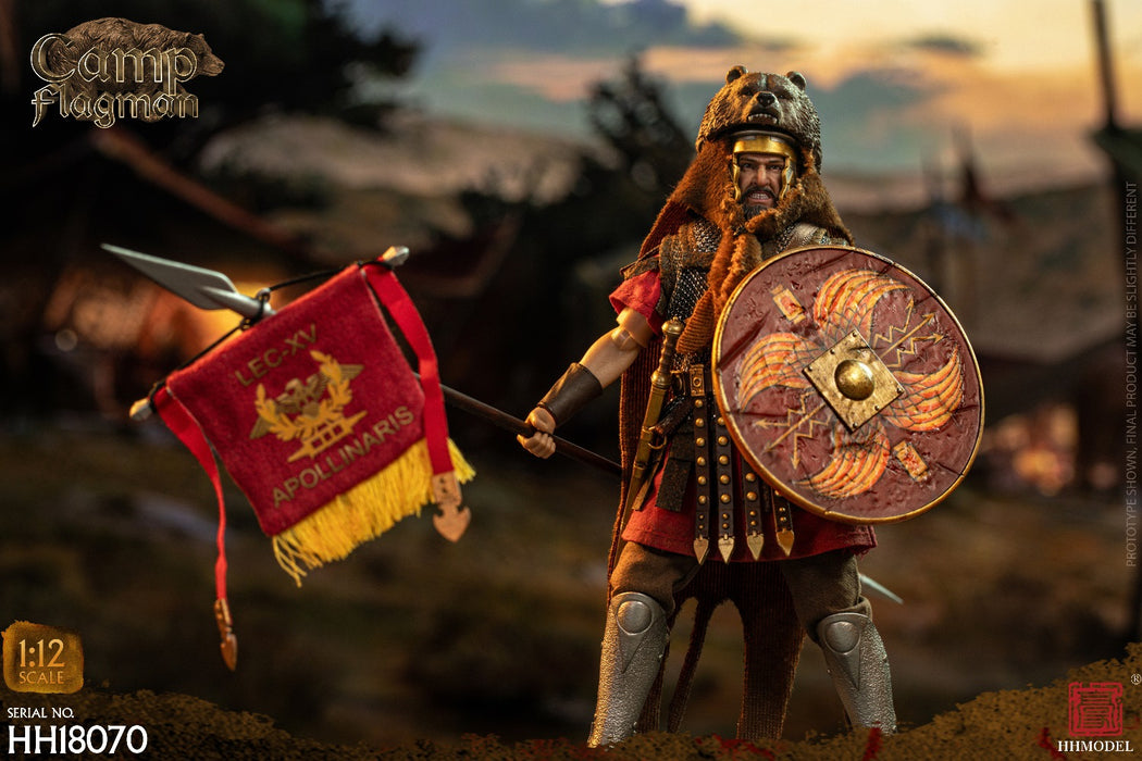 In-stock 1/12 HHMODEL Imperial Legion - Rome Camp flagman HH18070 / HH18071