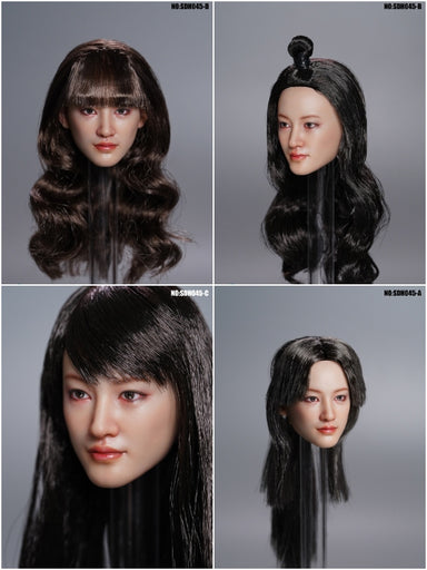 Pre-order 1/6 SUPER DUCK Asian Female Head Sculpt H#pale