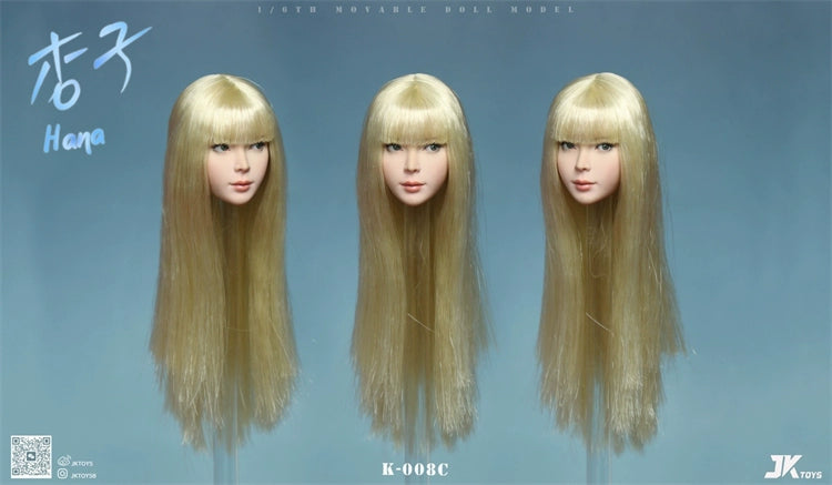 Pre-order 1/6 JKTOYS K-008 Hana Female Head Sculpt