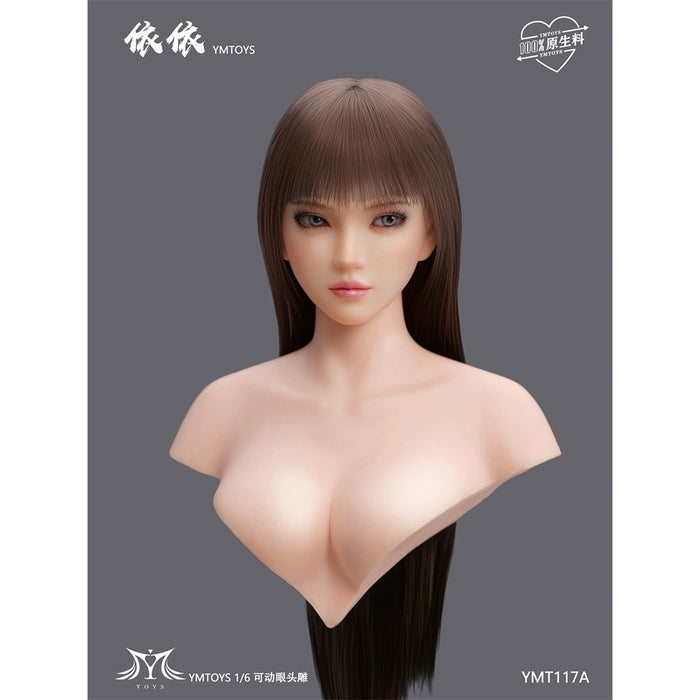 Pre-order 1/6 YMTOYS YMT117 Yi Yi Female Head Sculpt W/ Adjustable Eyes H#Pale