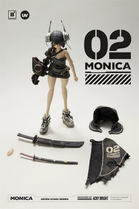 In-stock 1/6 Beautiful Chemistry x Acky Bright No.02 Monica Action Figure