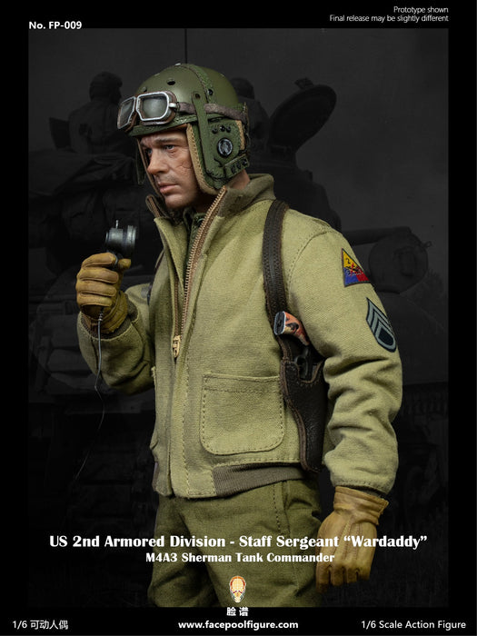 In-stock 1/6 Facepool FP009 2nd Armored Division Staff Sergeant Action Figure