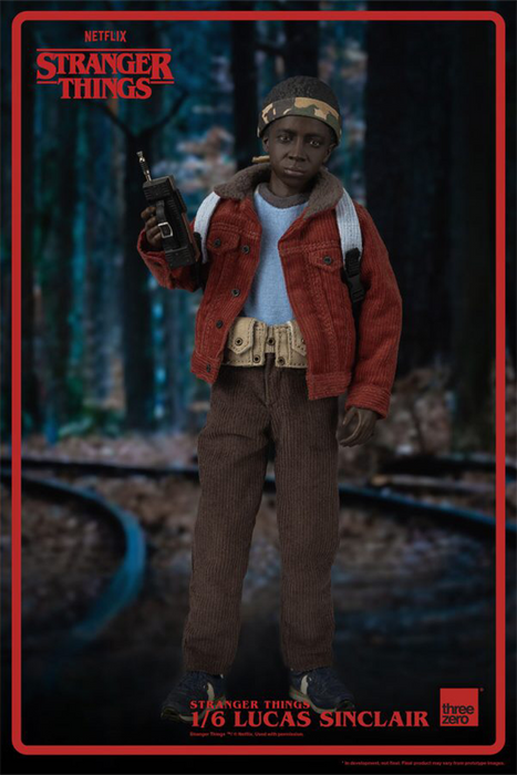 In-stock 1/6 ThreeZero 3Z0318 Stranger Things Lucas Sinclair Action Figure