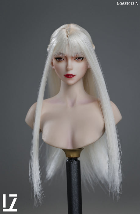 In-stock 1/6 LZTOYS SET013 Fei'er Female head sculpt H#pale