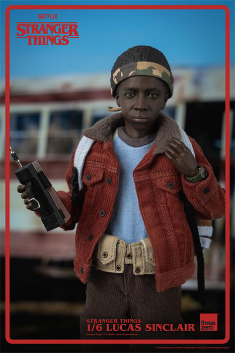 In-stock 1/6 ThreeZero 3Z0318 Stranger Things Lucas Sinclair Action Figure