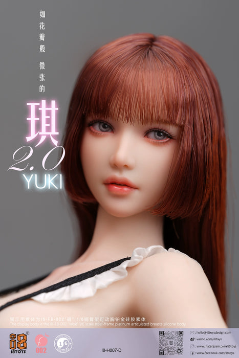 Pre-order 1/6 i8TOYS H007A Yuki 2.0 Female Head Sculpt W/ Adjustable Eyes
