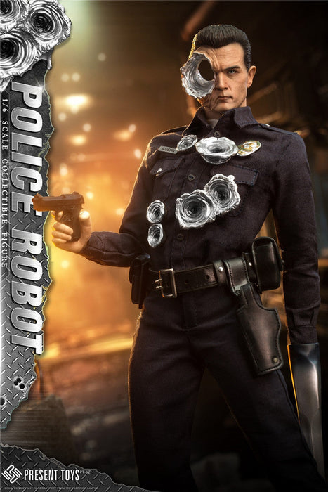 In-stock 1/6 Present Toys SP62 Police Robot Action Figure
