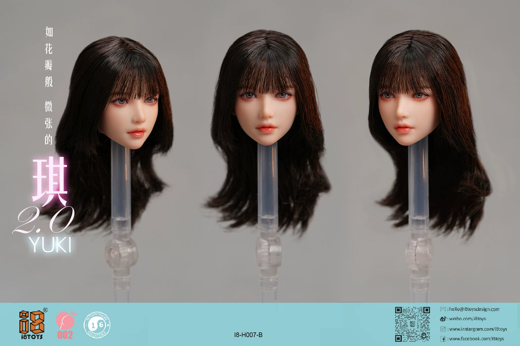 Pre-order 1/6 i8TOYS H007A Yuki 2.0 Female Head Sculpt W/ Adjustable Eyes