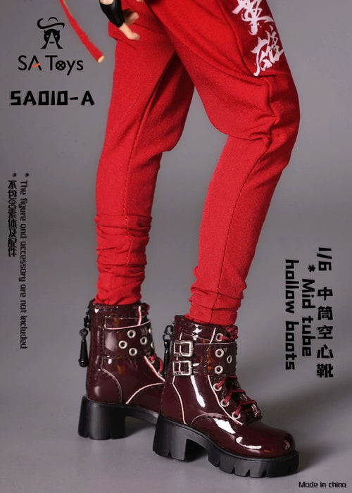 In-stock 1/6 SA TOYS SA010 Mid tube hollow boots