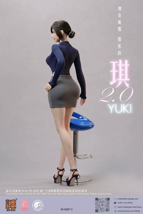 Pre-order 1/6 i8TOYS H007A Yuki 2.0 Female Head Sculpt W/ Adjustable Eyes