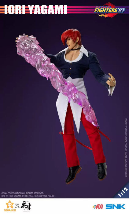 In-stock 1/12 TUNSHI STUDIO TS-XXZ-008 KOF '97 IORI YAGAMI Action Figure