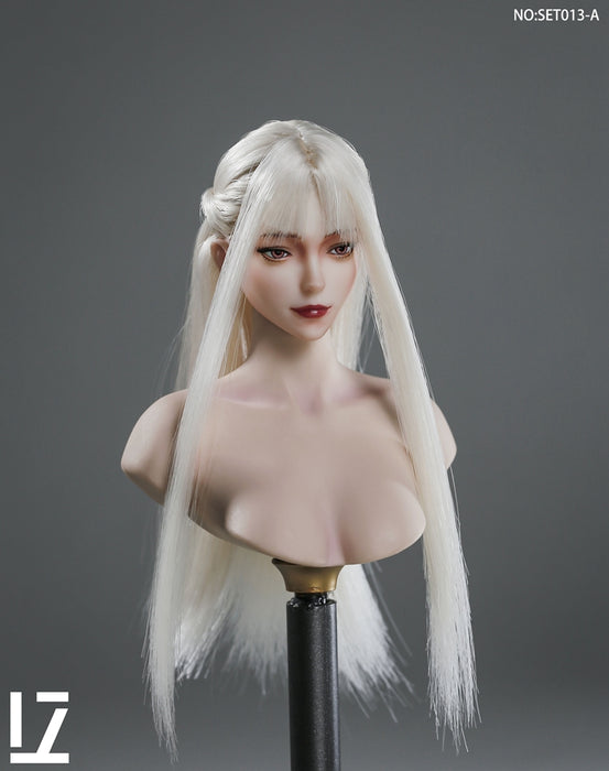 In-stock 1/6 LZTOYS SET013 Fei'er Female head sculpt H#pale