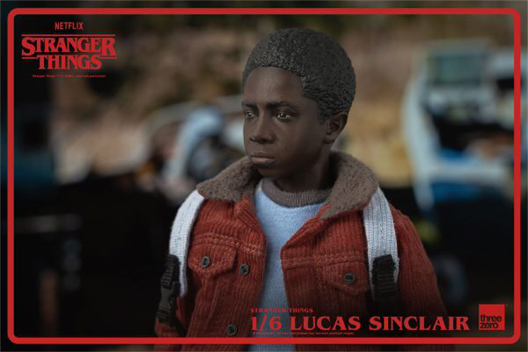 In-stock 1/6 ThreeZero 3Z0318 Stranger Things Lucas Sinclair Action Figure