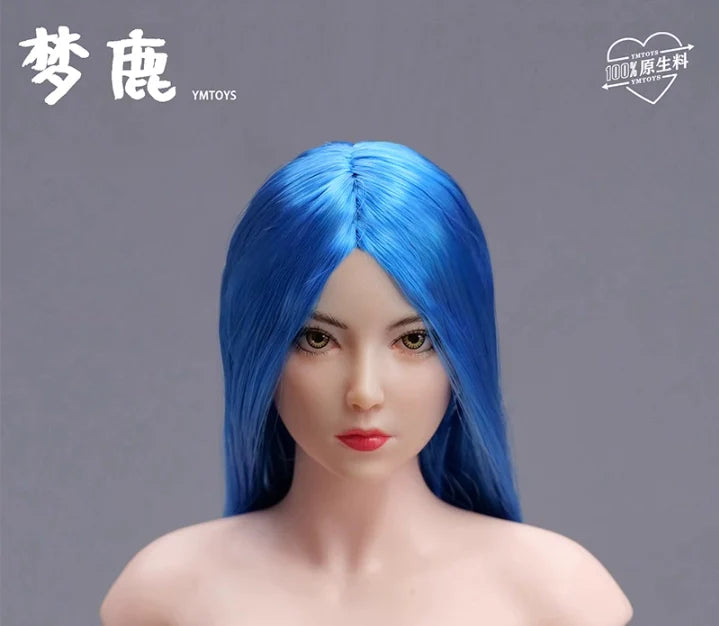 In-stock 1/6 YMTOYS YMT107 Meng Lu Female Head Sculpt H#pale