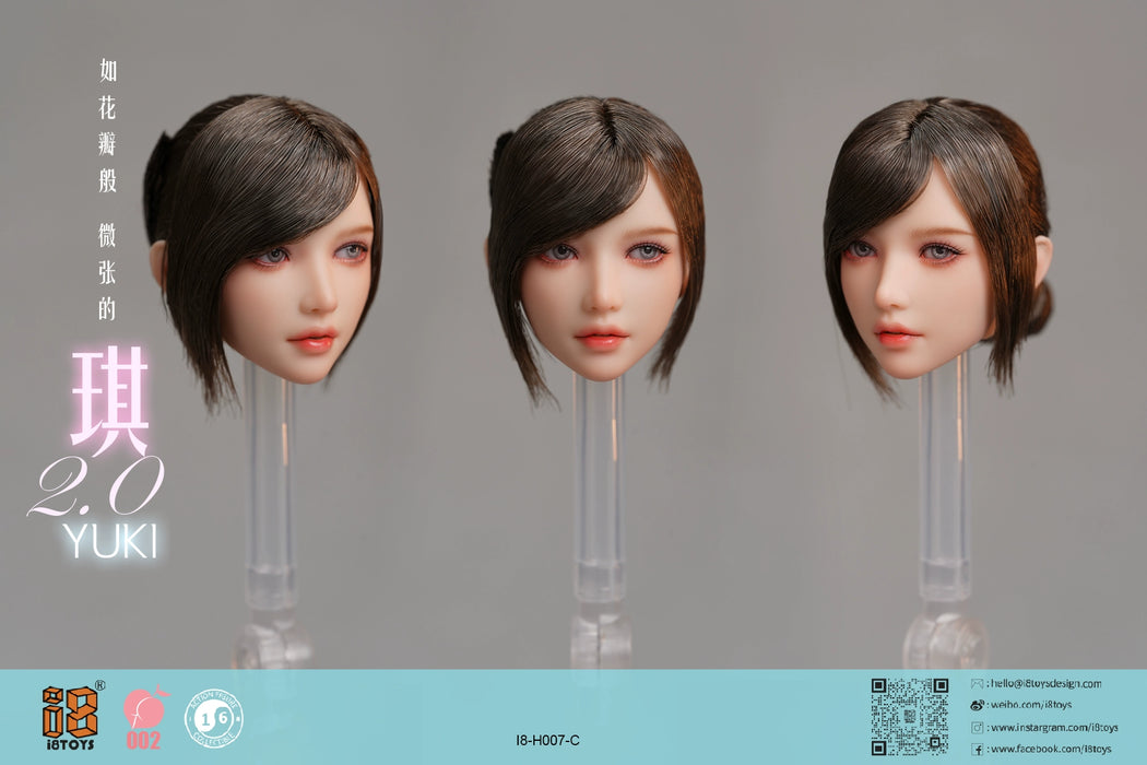 Pre-order 1/6 i8TOYS H007A Yuki 2.0 Female Head Sculpt W/ Adjustable Eyes