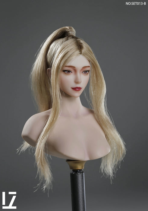 In-stock 1/6 LZTOYS SET013 Fei'er Female head sculpt H#pale