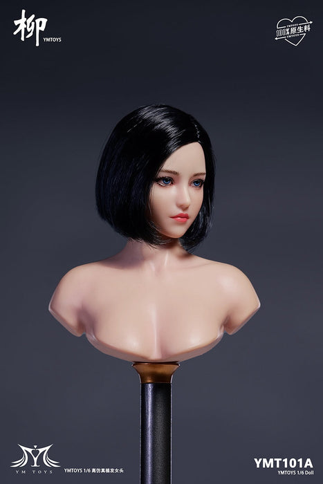 In-stock 1/6 YMTOYS YMT101 Liu Female Head Sculpt H#pale