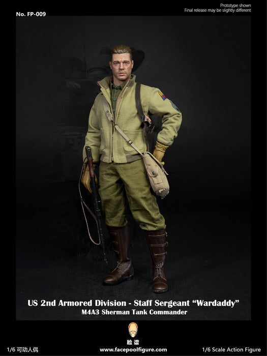 In-stock 1/6 Facepool FP009 2nd Armored Division Staff Sergeant Action Figure