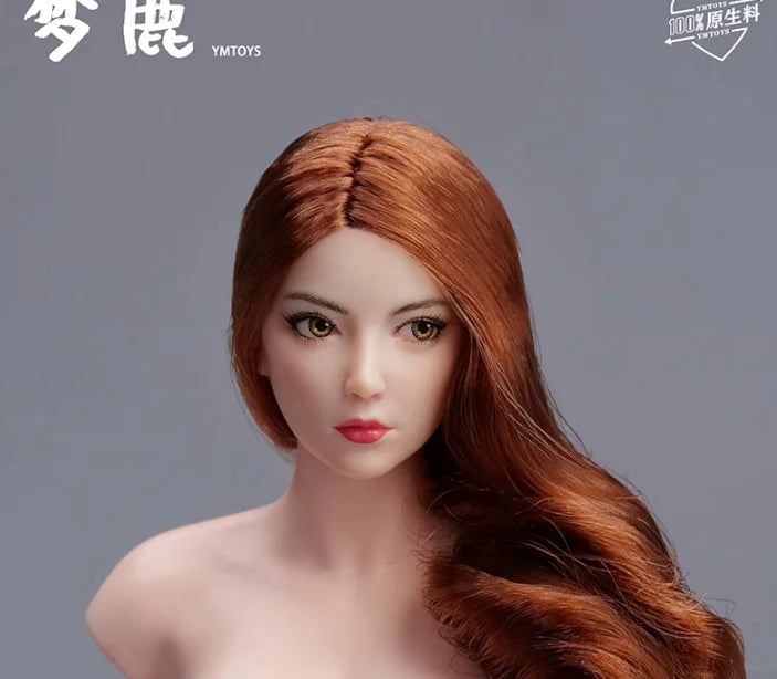In-stock 1/6 YMTOYS YMT107 Meng Lu Female Head Sculpt H#pale