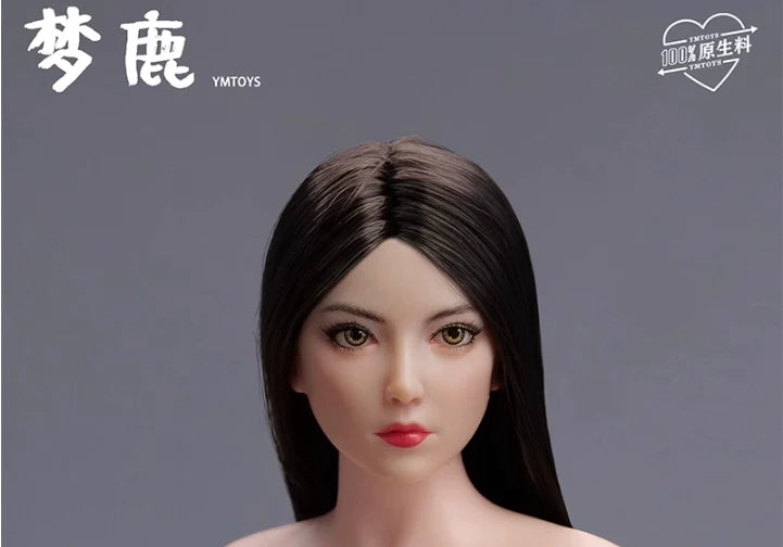 In-stock 1/6 YMTOYS YMT107 Meng Lu Female Head Sculpt H#pale