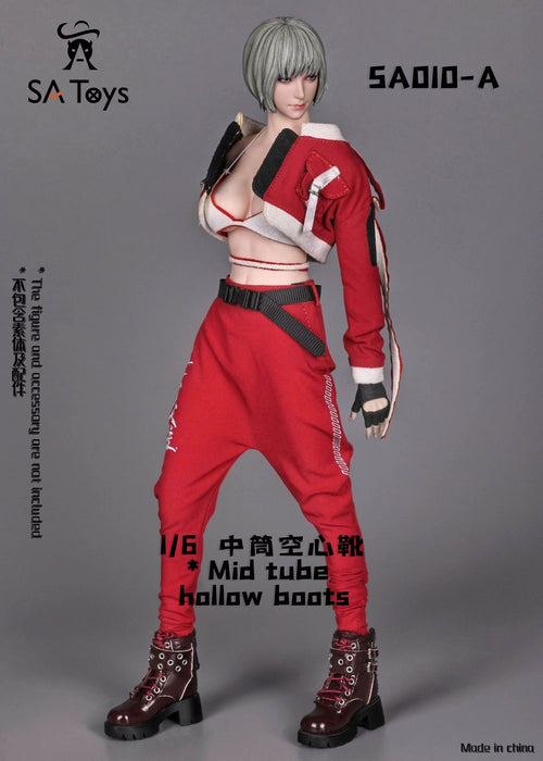 In-stock 1/6 SA TOYS SA010 Mid tube hollow boots