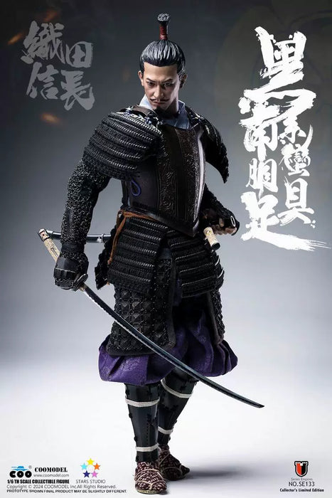 In-stock 1/6 COOMODEL BLACK EURO-STYLE SAMURAI ARMOR - ODA NOBUNAGA SE132 / SE133