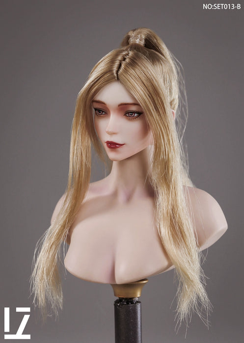 In-stock 1/6 LZTOYS SET013 Fei'er Female head sculpt H#pale