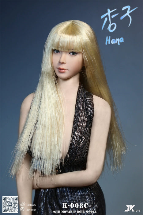 Pre-order 1/6 JKTOYS K-008 Hana Female Head Sculpt