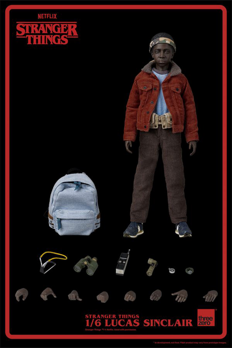 In-stock 1/6 ThreeZero 3Z0318 Stranger Things Lucas Sinclair Action Figure