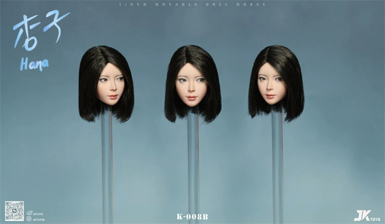 Pre-order 1/6 JKTOYS K-008 Hana Female Head Sculpt