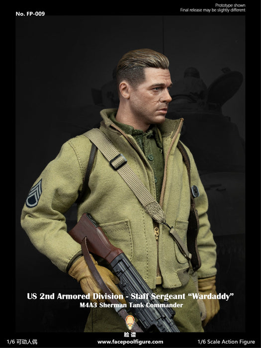 In-stock 1/6 Facepool FP009 2nd Armored Division Staff Sergeant Action Figure