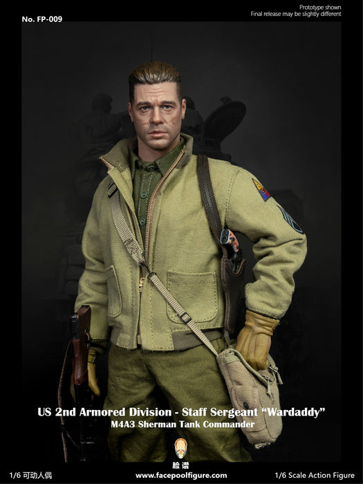 In-stock 1/6 Facepool FP009 2nd Armored Division Staff Sergeant Action Figure