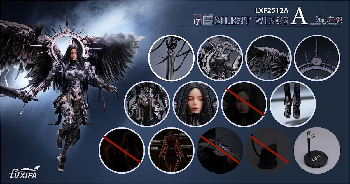 Pre-order 1/6 LUCIFER LXF2512 Silent Wings Action Figure (A/B/C)