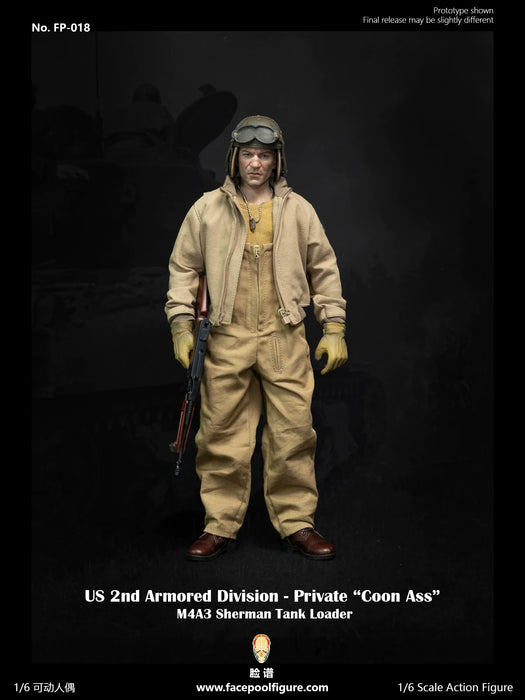 In-stock 1/6 Facepool FP018 Private Sherman Tank Loader Action Figure