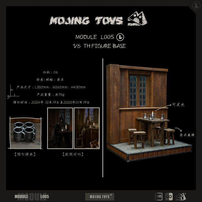 In-stock 1/6 mOjingToys L005 Middle-Earth Tavern (Prancing Pony Inn) Diorama
