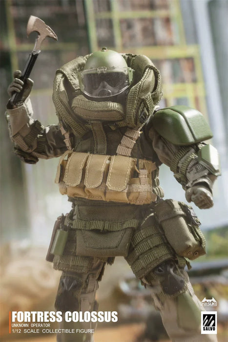 In-stock 1/12 Hasuki SA02 Black Ops NO.2 Fortress Colossus Action Figure