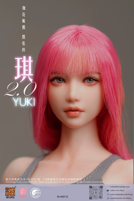 Pre-order 1/6 i8TOYS H007A Yuki 2.0 Female Head Sculpt W/ Adjustable Eyes