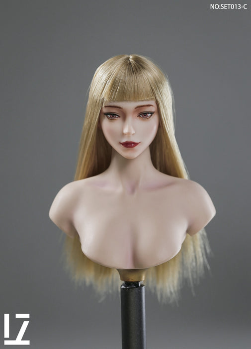 In-stock 1/6 LZTOYS SET013 Fei'er Female head sculpt H#pale
